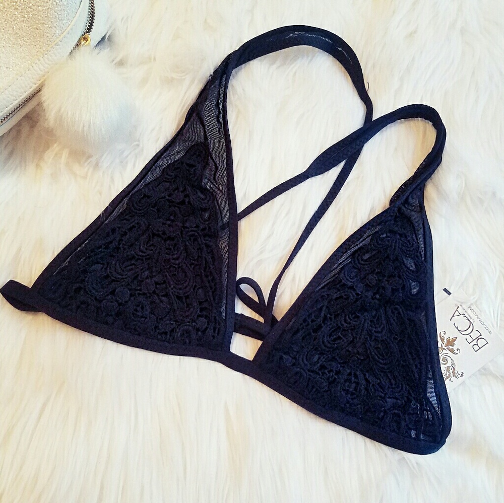 Becca Black Design Bikini Top